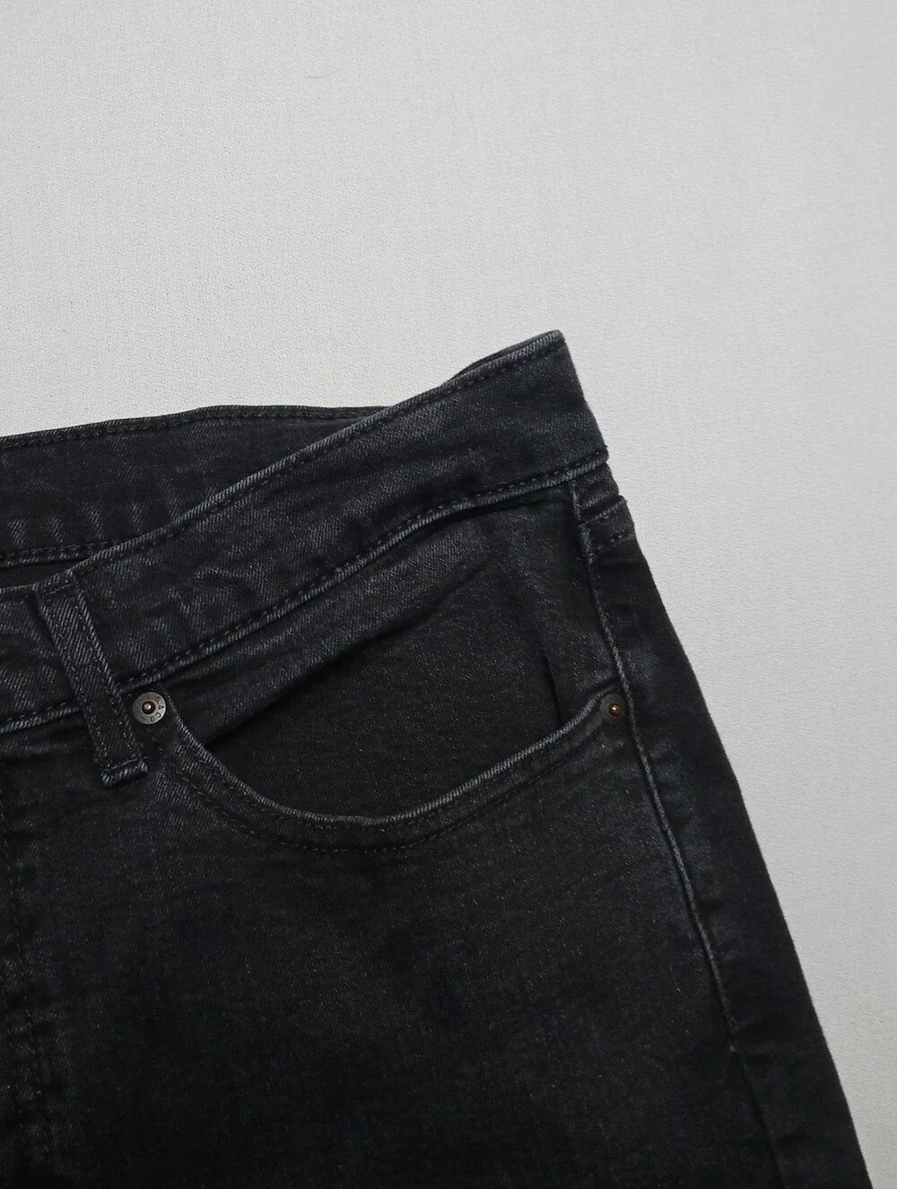Levi's 506 Mens Comfort Straight Jeans 36X32 Black Denim High Stretch